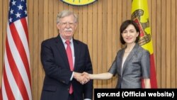 Maia Sandu la întîlnirea cu John Bolton, Chișinău 29 august 2019