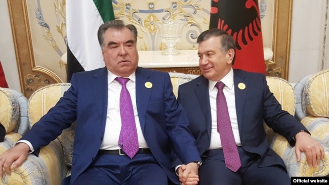 Эмомали Рахмон и Шавкат Мирзияев