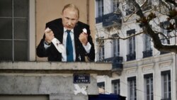 Изображение Владимира Путина во французском Лионе
