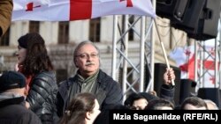 Григол Вашадзе на митинге 2 декабря 2018 г. 