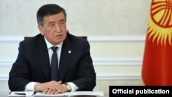 Президент Кыргызстана Сооронбай Жээнбеков.