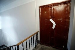 The door to Oleg Sokolov's apartment in St. Petersburg