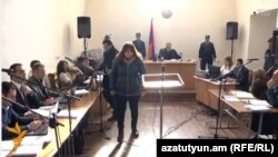 Լուսինե Ավետիսյանը դատարանի դահլիճում, 29-ը հունվարի, 2016թ.