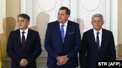 Željko Komšić, Milorad Dodik i Šefik Džaferović, Sarajevo