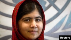 Pakistani schoolgirl activist Malala Yousafzai (file photo)