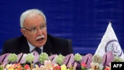 Ministri i Jashtëm palestinez Riyad al-Maliki 