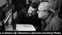 Кадри із зйомок фільму Романа Балаяна «Помилка у діагнозі»