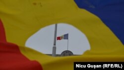 La un protest la Chișinău