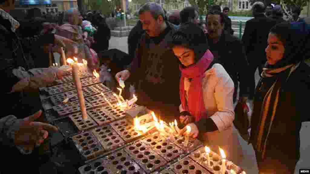 آئین شمع گذاری و شمع گردانی در تبریز