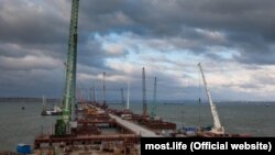 Строительство Керченского моста, иллюстрационное фото