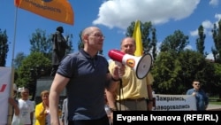 Игорь Рудников на митинге в Калининграде 22 июня