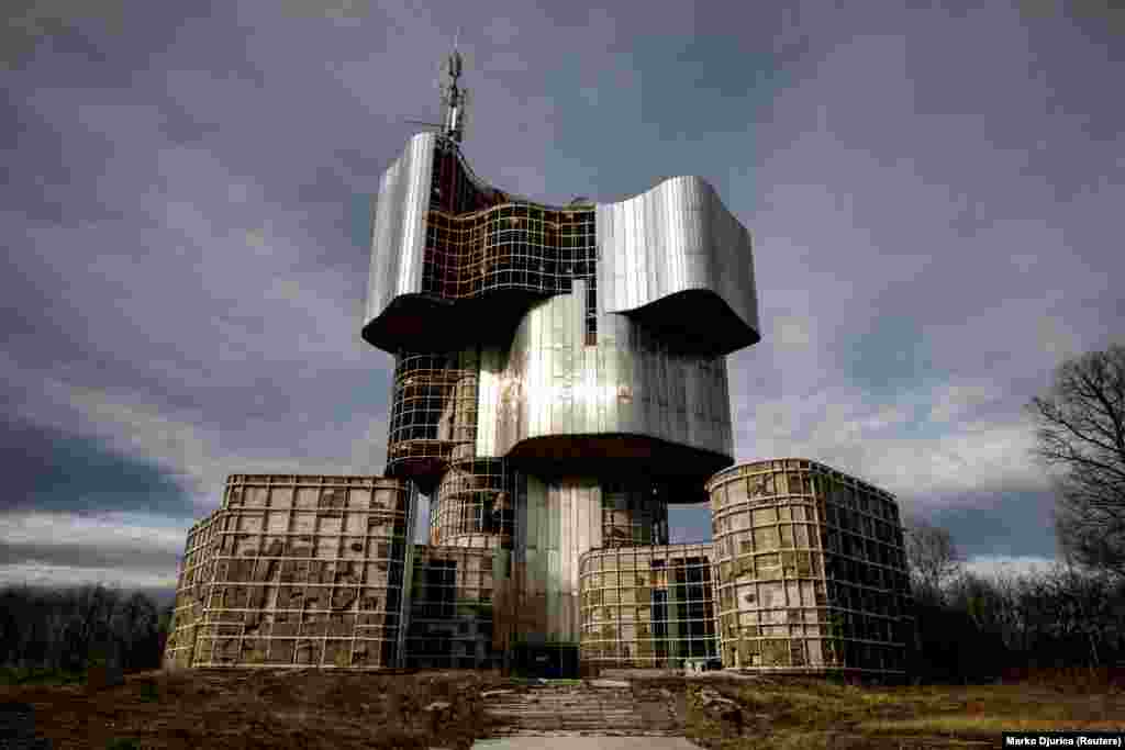 Another concrete icon of the former Yugoslavia are the spectacular monuments -- like this in Petrova Gora, Croatia -- that commemorate battles and massacres from World War II.