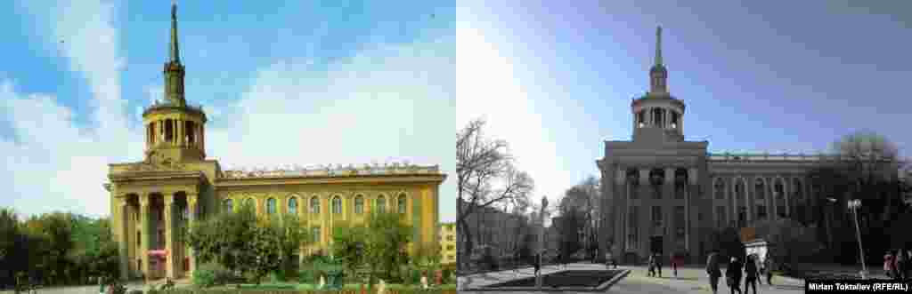 Фрунзе-Бишкек. Бывшее здание политехнического института. Сейчас один из корпусов Международного университета Кыргызстана. 