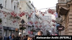 Blještava dekoracija u najprometnijoj beogradskoj ulici - Knez Mihajlovoj