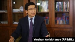 Министр образования и науки Казахстана Асхат Аймагамбетов. Нур-Султан, 10 октября 2019 года.