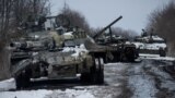 UKRAINE – Destroyed Russian tanks are seen, amid Russia's invasion of Ukraine, in the Sumy region, March 7, 2022. Picture taken March 7, 2022