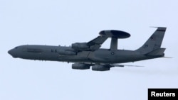 A NATO AWACS in the skies over southern Italy (file photo)