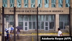The U.S. embassy in Havana, Cuba