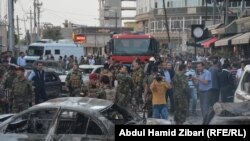 أربيل: موقع التفجير الانتحاري الجمعة 17 نيسان