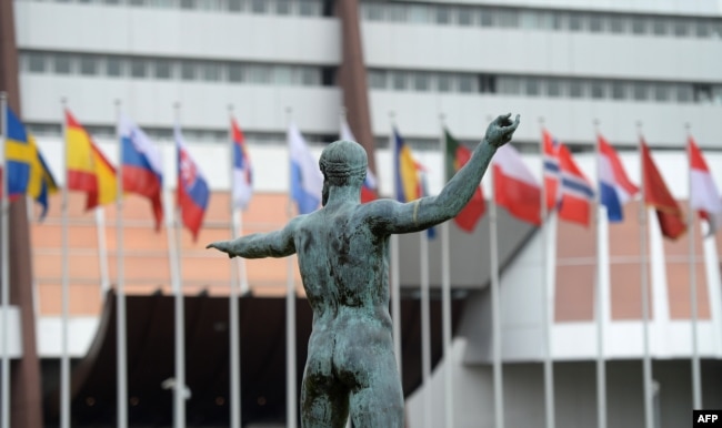 Pamje përpara ndërtesës së Këshillit të Evropës në Strasburg. (Foto: AFP)