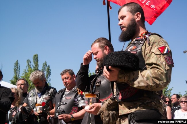 Orthodox Christian rituals and iconography are often part of events organized by the Night Wolves. (file photo)