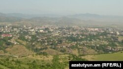 Nagorno-Karabakh - A general view of Stepanakert, 8Jul2011.