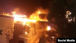Пожар в ТЦ "Гранд парк", Грозный
