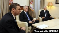 Aleksandar Vučić, Tomislav Nikolić i Boris Tadić