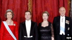 Spain's royal family visits St. Petersburg, Russia, on February 24-25.