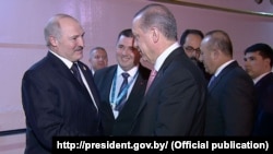 Alexander Lukashenko və Recep Tayyip Erdogan 