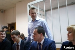 Алексей Навальный в суде, 19 декабря 2014 года