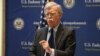 U.S. National Security Adviser John Bolton speaks at a news conference in Yerevan, 25 October 2018.