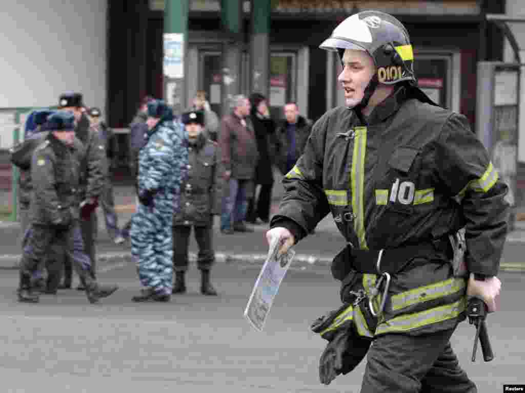 «Лубянка» метро бекетіне кірер жерде