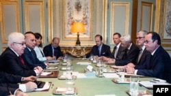 اجتماع بين الرئيسين الفرنسي والعراقي في قصر الاليزيه في باريس 15 ايلول 2014