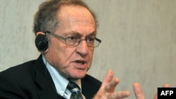 Alan Dershowitz says that having outside lawyers like himself involved "helps to bring a single standard of justice to the world [and] certainly to those countries that are interested in having the rule of law prevail."