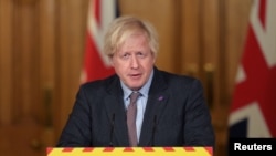 Премьер-министр Великобритании Борис Джонсон. 27 января 2021 года. 