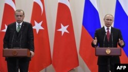 Vladimir Putin və Recep Tayyip Erdogan
