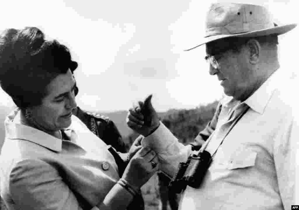 Josip Broz Tito i Jovanka Broz, oktobar 1977. 