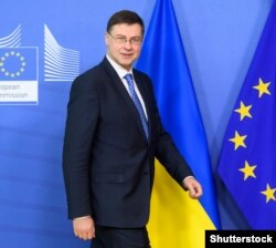 Віцепрезидент Єврокомісії Валдіс Домбровскіс. Брюссель, грудень 2018 року