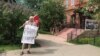 Томский журналист Игорь Кузнецов на пикете в поддержку украинского режиссера Сенцова (архивное фото)