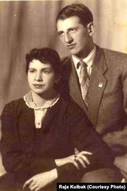 Рая Кульбак з мужам Максам Шавелем, Менск, 1960-я