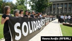 Sa jednog od protesta Žena u crnom, ilustrativna fotografija