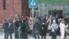 Эвакуация людей из торгового центра в Томске