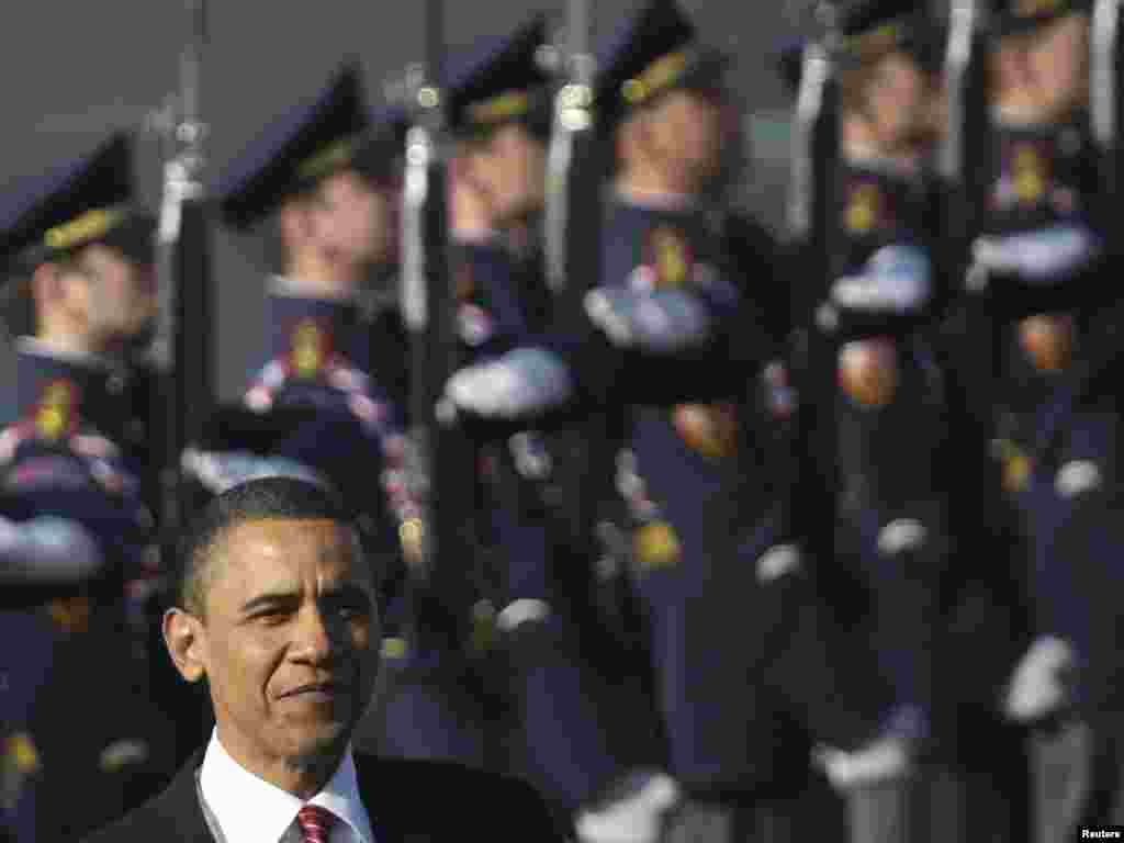 Predsjednik SAD Barack Obama stigao u Prag, 08.04.2010.