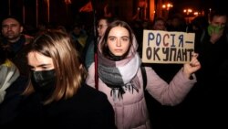 Во время акции «Не допустим минской измены». Киев, 13 марта 2020 г.