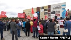 Акция протеста в центре Якутска