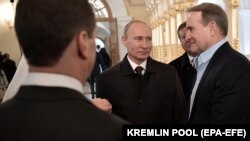 Президент Росії Володимир Путін та український політик Віктор Медведчук, 15 листопада 2017 року