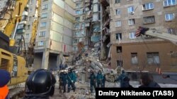 Апат болған үй. Магнитогорск. 2 қаңтар 2019 жыл.