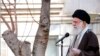 IRAN -- Iranian Supreme Leader Ayatollah Ali Khamenei speaks during a tree planting ceremony in Tehran, March 3, 2020