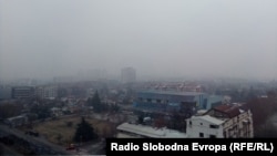 Загаден воздух во центарот на Скопје. Архивска фотографија. 